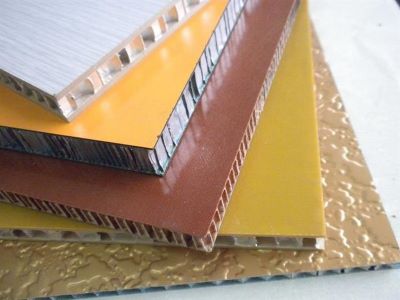 Aluminum honeycomb panel is made of two thin panels